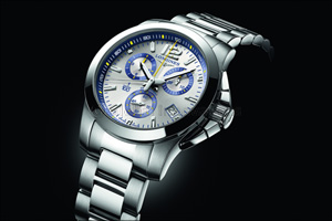 To celebrate its partnership with the resort of St. Moritz, Longines unveils the Conquest 1/100th St. Moritz