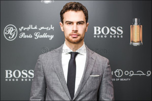 Theo James the new face of BOSS THE SCENT makes private appearance in Dubai