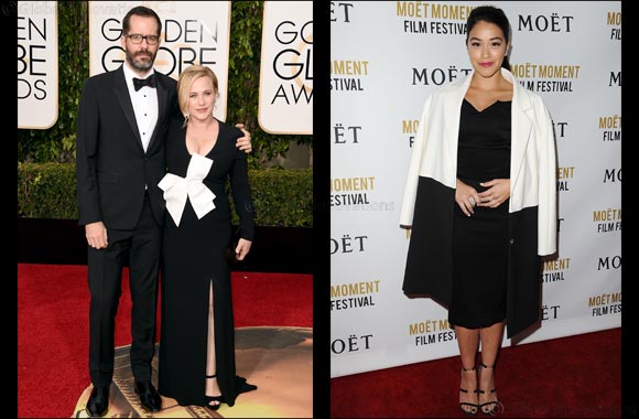 Gina Rodriguez + Patricia Arquette in PAULE KA - Golden Globe Awards
