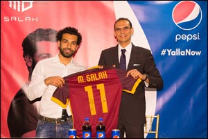 Pepsi's New Brand Ambassador unveiled: Roma's Egyptian Winger Mohamed Salah
