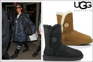 Rihanna Rocks the UGG Bailey Button
