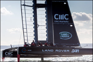 Land Rover technologies take to the high seas in bid to develop the fastest America's Cup class boat with Land Rover bar