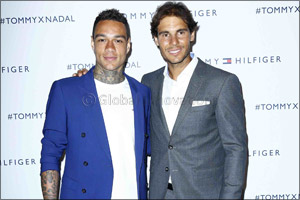 Tommy Hilfiger Global Brand Ambassador Rafael Nadal plays at pop-up tennis tournament in Paris, France