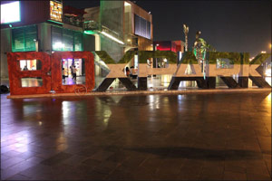 Dubai Based Graffiti Artist Leaves Artistic Stamp on Boxpark 3d Letters