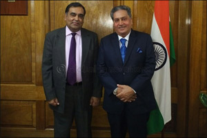 Kamal Vachani, Group Director of Al Maya Group meets H.E. Mr Yash Sinha in London