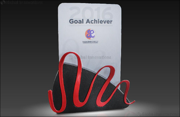 BinHendi Enterprises proudly accepts the ‘Goal Achiever Award' from Landscape Structures Inc.