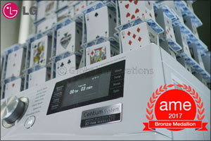Constructing House of Cards on Running Washing Machine Earns LG Prestigious Industry Award