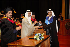 Six pairs of Emirati siblings marched together at Skyline's 27th Graduation Ceremony