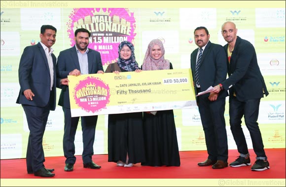 Two weekly draw “Mall Millionaire” winners announced Weekly draws took place at Barari Outlet Mall and Al Raha Mall
