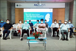Aster MIMS Hospital, Calicut Performs India's Second and South India's first 4-way Kidney Swap Transplant