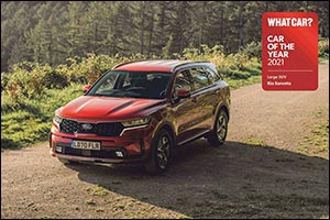 All-New Sorento Wins ‘Large SUV of the Year' at 2021 What Car? Car Of The Year Awards