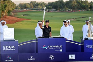 Collin Morikawa makes History with Double Triumph at  DP World Tour Championship, Dubai