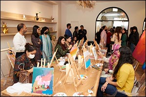 Sana Sajan Launched Wabi Sabi - A Community Art Space - at Meraki Art studio- Along with Kajol and Pooja (Founders of Meraki)