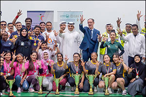 Dubai Sports Council organizes Badminton Competition of the 5th Labor Sports Tournament with Participation of 350 Male & Female Laborers