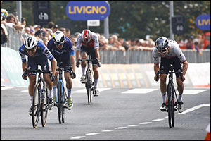 Hirschi Climbs Podium at Gran Piemonte