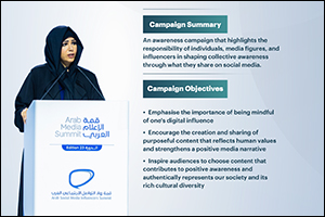 #YourContentYourImpact - Her Highness Sheikha Latifa bint Mohammed bin Rashid Al Maktoum, Chairperson of Dubai Culture & Arts Authority, during her session at the Arab Media Summit