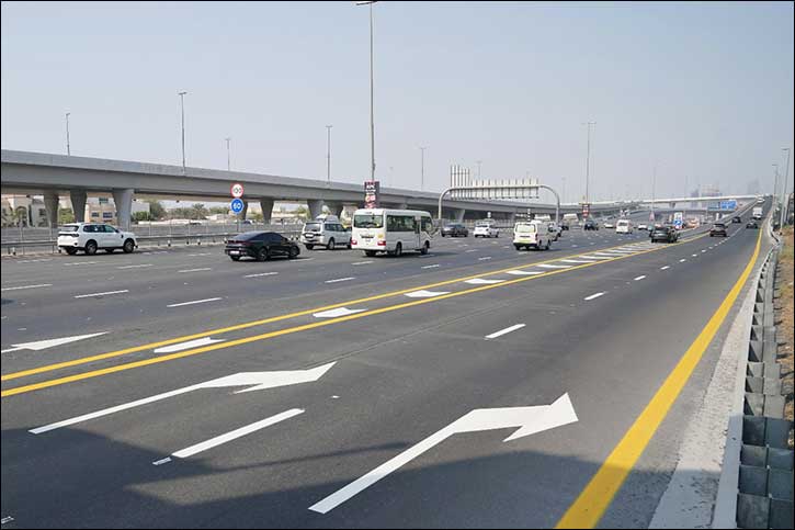 RTA completes 700-metre expansion on Sheikh Zayed Road Near Umm Al Sheif Exit