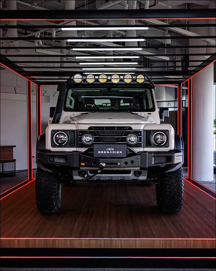 New portal axle ineos grenadier off-roader launches in the united arab emirates