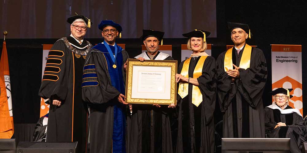 RIT Awards Honorary Doctorate to Dr. Mohammed Al Zarooni for Advancing Innovation and the Knowledge Economy