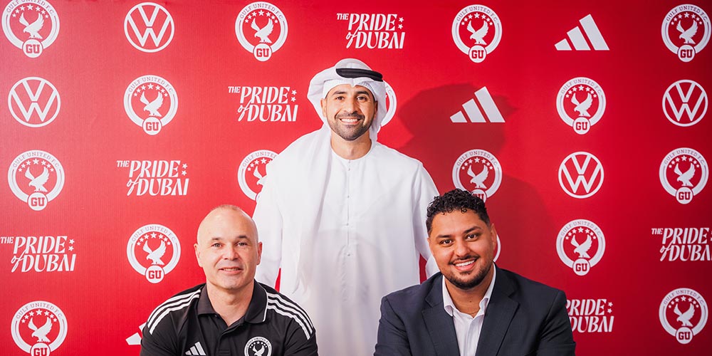 Andrés iniesta joins gulf united fc as the spanish legend begins his coaching career in dubai