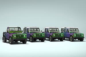 Colour-changing classic defender v8 family introduces new double cab option