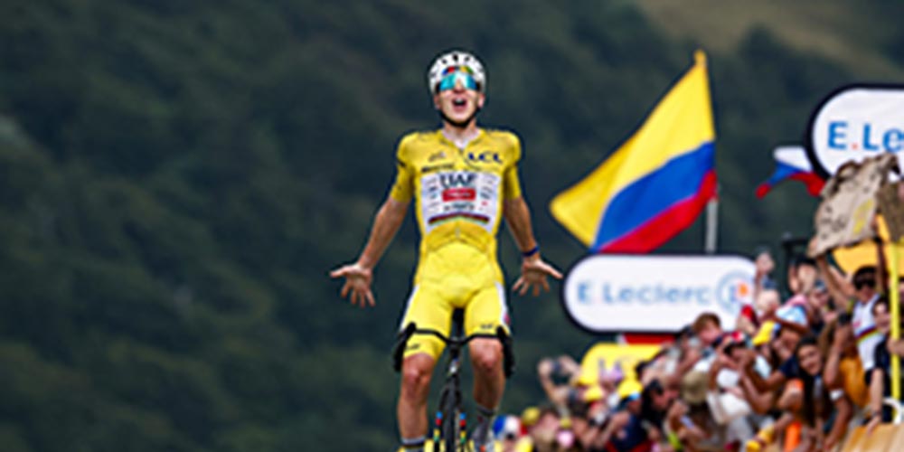 Tadej Pogačar romps to stage 14 victory at the Tour de France