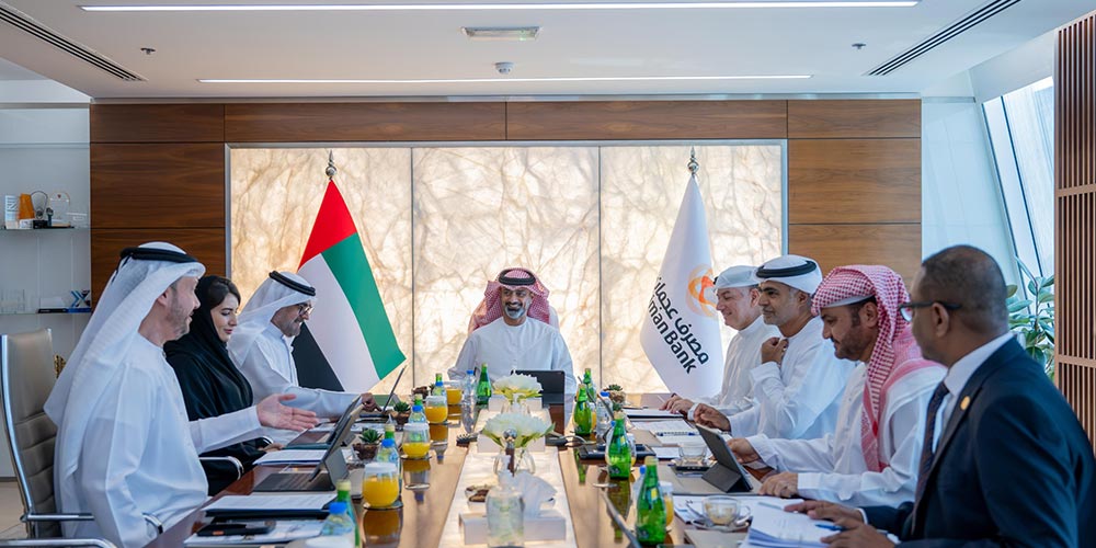 H.H. Sheikh Ammar bin Humaid Al Nuaimi chairs Ajman Bank Board Meeting
