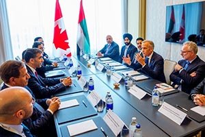 HE Al Zeyoudi Meets Canadian Prime Minister Mark Carney During Inaugural Canada Investment Summit in Toronto