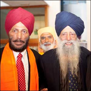 WHEN LONDON'S FAUJA SINGH MET INDIA'S MILKHA SINGH IN SOUTHALL