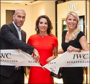 IWC Schaffhausen and friend of the brand Zinédine Zidane celebrate IWC's New Boutique at the Galleria in Abu Dhabi