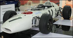 F1 car on display at Al-Futtaim Honda Dubai Festival City showroom