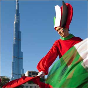 The Parade-Downtown Dubai, UAE National Day.