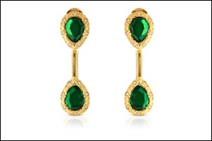 Lena Zeitoni Elegance Emerald Necklace and Earrings