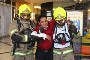 Mock fire drill conducted at Arabian Center Mall