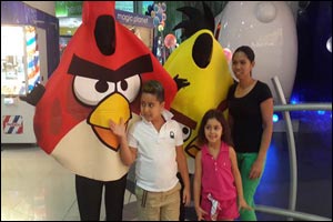 2 lucky winners win AED 250 Angry Birds Gift Cards every day until October 22nd at Majid Al Futtaim Leisure & Entertainment venues