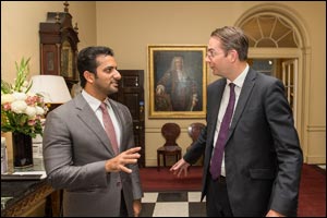 Sheikh Sultan bin Ahmed Al Qasimi holds meeting in UK Prime Minister's Office