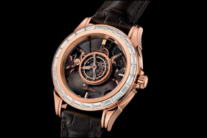 OMEGA's new De Ville Central Tourbillon dazzles with a diamond-set bezel
