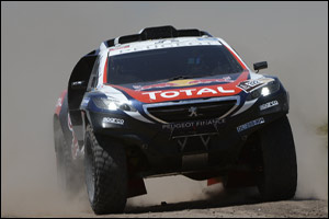 Team Peugeot Total overcomes the longest Dakar stage Carlos Sainz finishes the stage seventh overall