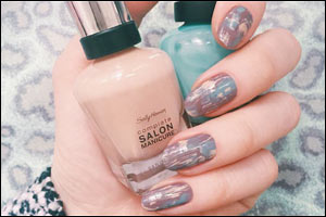 Sally Hansen Eckhaus Latta backstage at New York Fashion Week