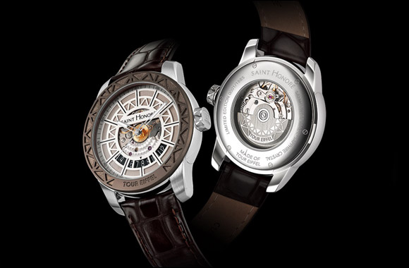 The “Tour Eiffel” Timepiece -Steel from the Eiffel Tower for a SAINT HONORE watch