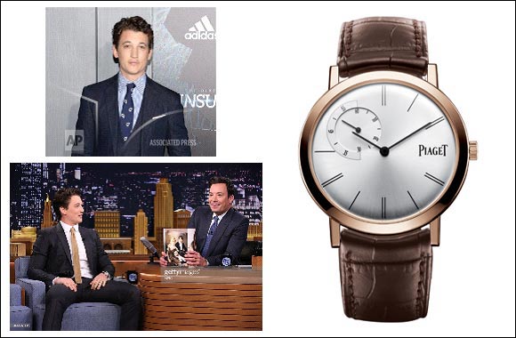 Miles Teller wears Piaget for the New York premiere of “Insurgent”