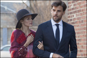 Olivia Palermo and Johannes Huebl wear Tommy Hilfiger in New York City