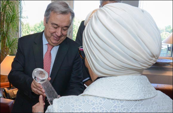 Antonio Guterres: Jawaher Al Qasimi leads efforts in advocacy & support of refugees in the MENA humanitarian crisis